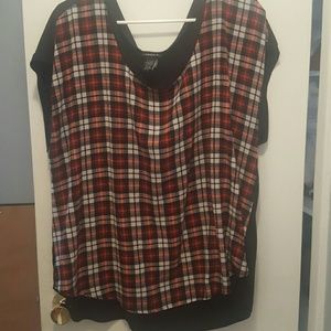 Plaid blouse